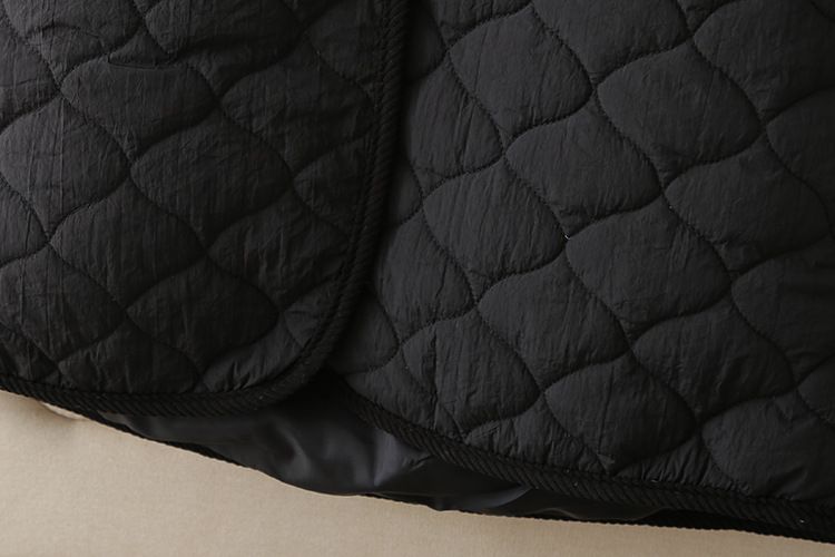 Women's Clothing Large size women's clothing 200 pounds fat MM autumn and winter fashion slim hooded bag strip round mouth pocket long cotton coat_voghion.com