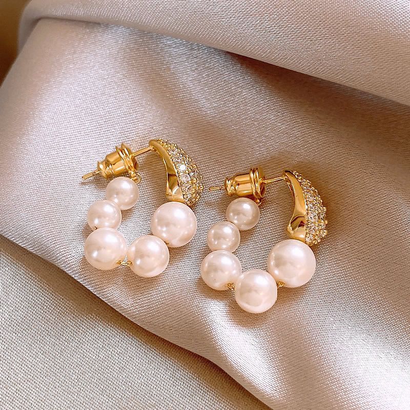 【 4882 People's Collection 】 Zircon Pearl For Women's New High-end Design, Exquisite, Luxurious, Unique, Fashionable,_voghion.com