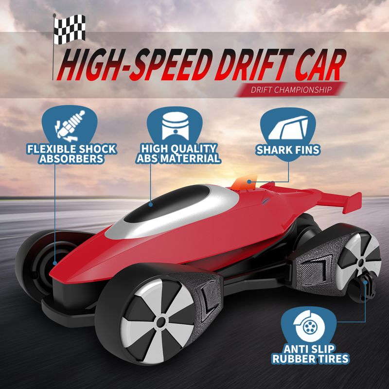 Stunt 4WD Drift Auto Lange Batterielebensdauer Elektrisches Wettbewerbsfähiges Fernbedienungsspielzeugauto Kinderspielzeug_voghion.com