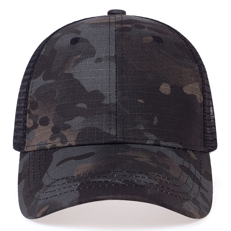 Casquette de soleil d'été en maille pour femmes, casquette de Baseball réglable pour hommes, camionneur, Camouflage, chapeaux tactiques de Jungle_voghion.com