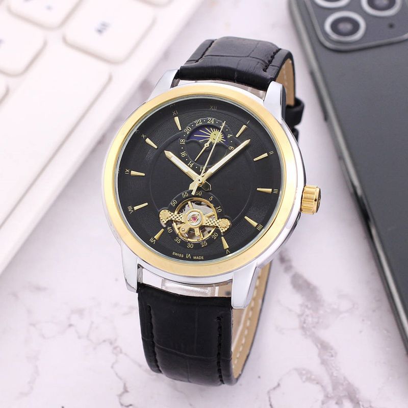 Mechanische Stahl Herrenmode Uhr Kleine Zahlung_voghion.com