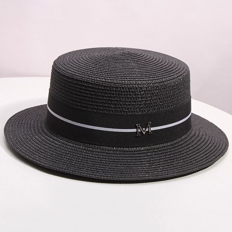 New Women's Summer Flat Small Top Seaside Vacation Beach Internet Celebrity, Same Style Straw Woven Hat, Versatile Hat_voghion.com