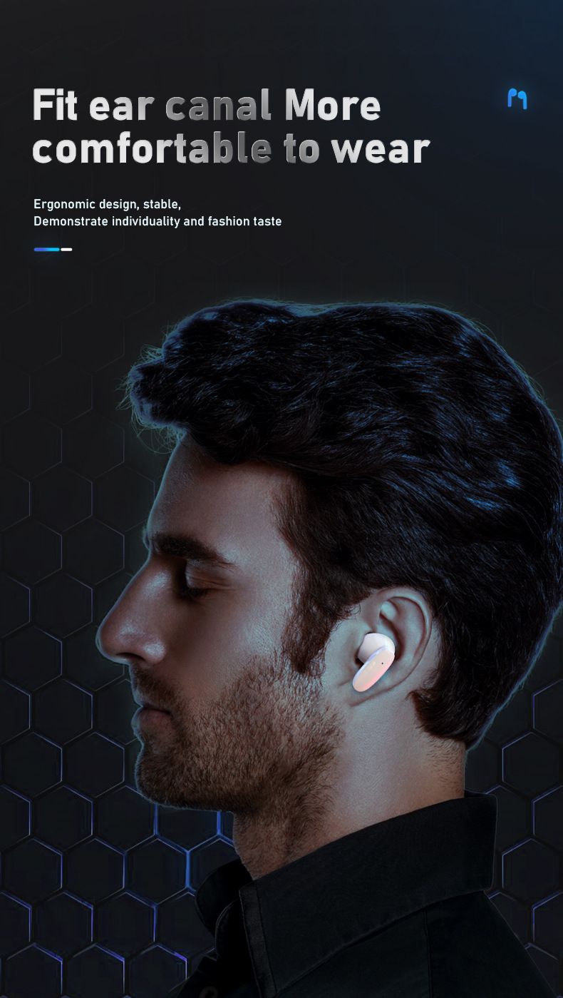 S90 Auricolare Bluetooth wireless in-ear Suono stereo Batteria a lunga durata Alta qualità del suono Auricolare wireless sportivo Bluetooth 5.3_voghion.com
