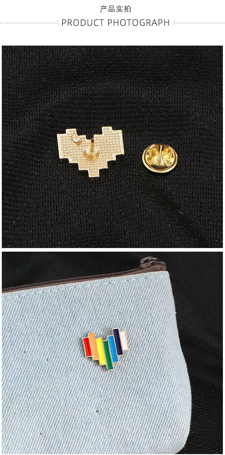 Spilla colorata arcobaleno con amore, per uomini e donne, carina, creativa, personalizzata, per vestiti, borsa per la scuola, astuccio per matite, decorazione, medaglia, marea_voghion.com