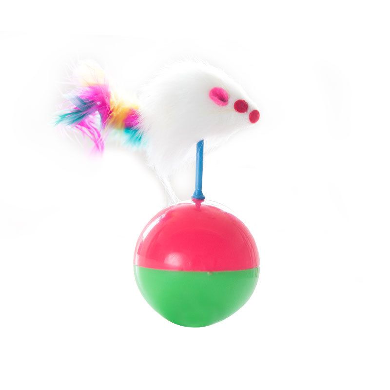 Katzenspielzeug, Plüschmaus, die nicht herunterfällt, interaktives Lernspielzeug für Katzen_voghion.com