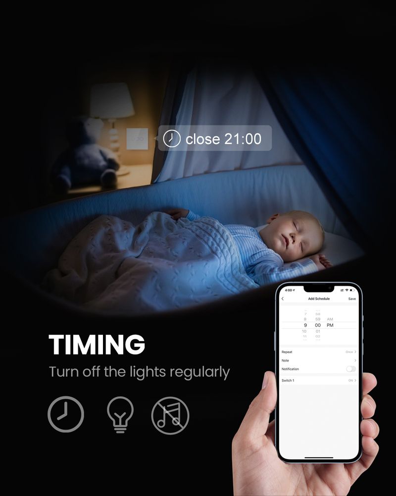 Interrupteur d'éclairage standard AVATTO EU, application Tuya WiFi Smart Lif, interrupteur tactile Wi-Fi neutre, commande vocale avec Alexa Google_voghion.com