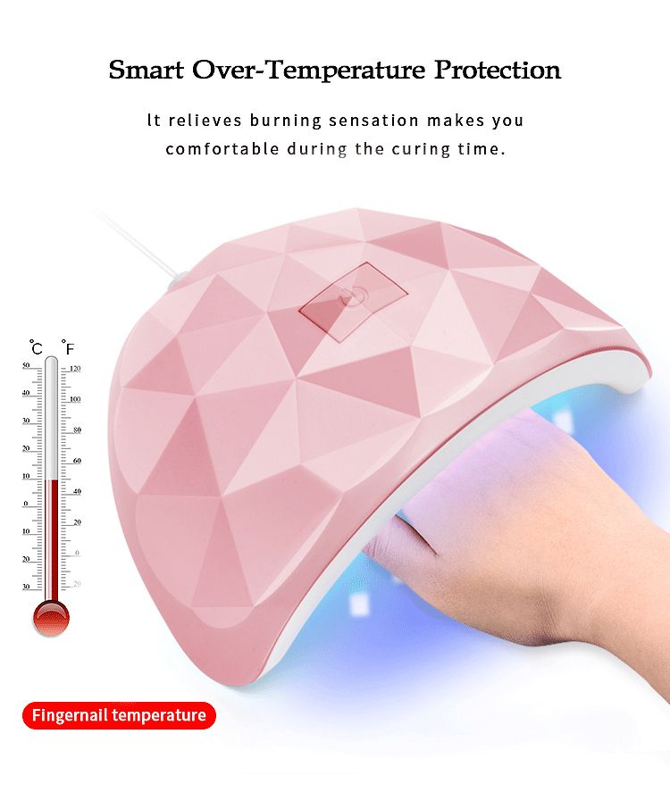 Secador de unhas LED 88W Lâmpada para unhas 18 contas de lâmpada UV Secagem de todos os esmaltes em gel Carregamento USB Lâmpada profissional para unhas de manicure Ferramentas_voghion.com
