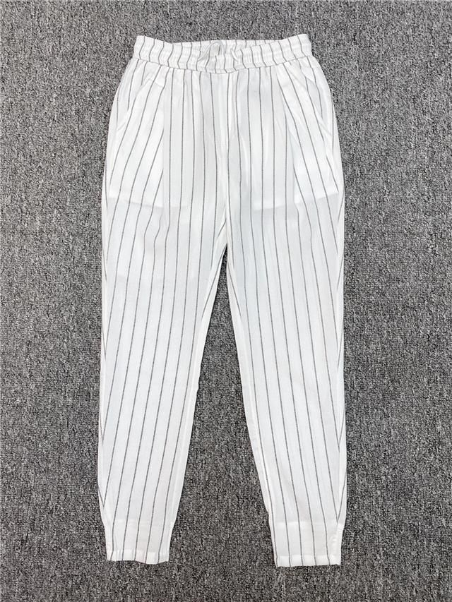 Striped 9-inch Small Casual For Men, Summer Cool, Thin Design, Vertical Stripes, Elastic Waistband, Slimming Effect,_voghion.com