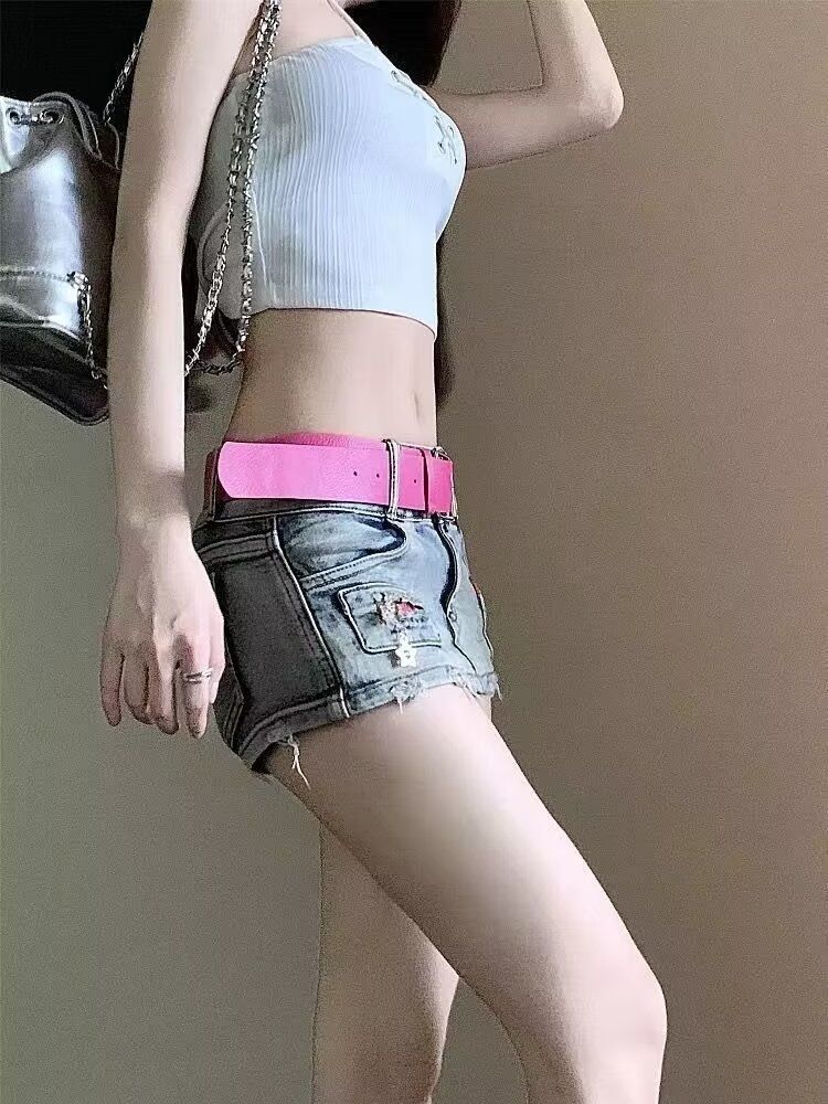 Women's Clothing Shorts low waist sexy A-line package buttock skirt miniskirt woman_voghion.com