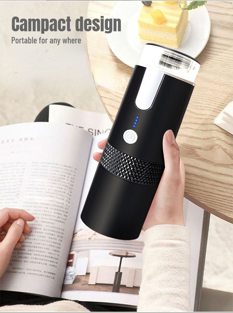 Cafetera expreso portátil Houselin, compatible con cápsulas NS, minimáquina de café manual de viaje, perfecta para acampar, viajar y oficina._voghion.com