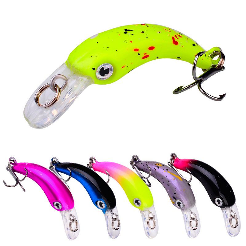 Bionic Plastic Hard Sinking Minnow 1.5g/4.1cm White Striped Bass Universal Bait Fishing Lure_voghion.com