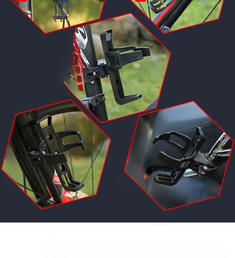 Portaborraccia regolabile in plastica resistente, in lega di alluminio, per mountain bike, accessori per biciclette_voghion.com