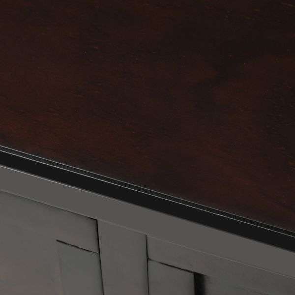 TREXM Narrow Console Table, Slim Sofa Table With Three Storage Drawers And Bottom Shelf For Living Room, Easy Assembly (Espresso)_voghion.com