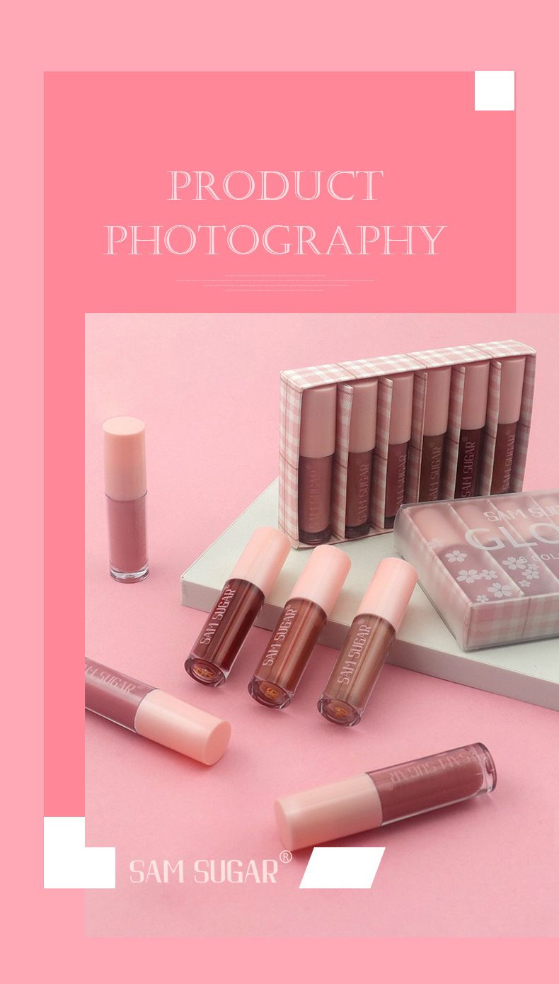 6 farben Lip Gloss Set Box Matte Samt Textur Langlebig_voghion.com