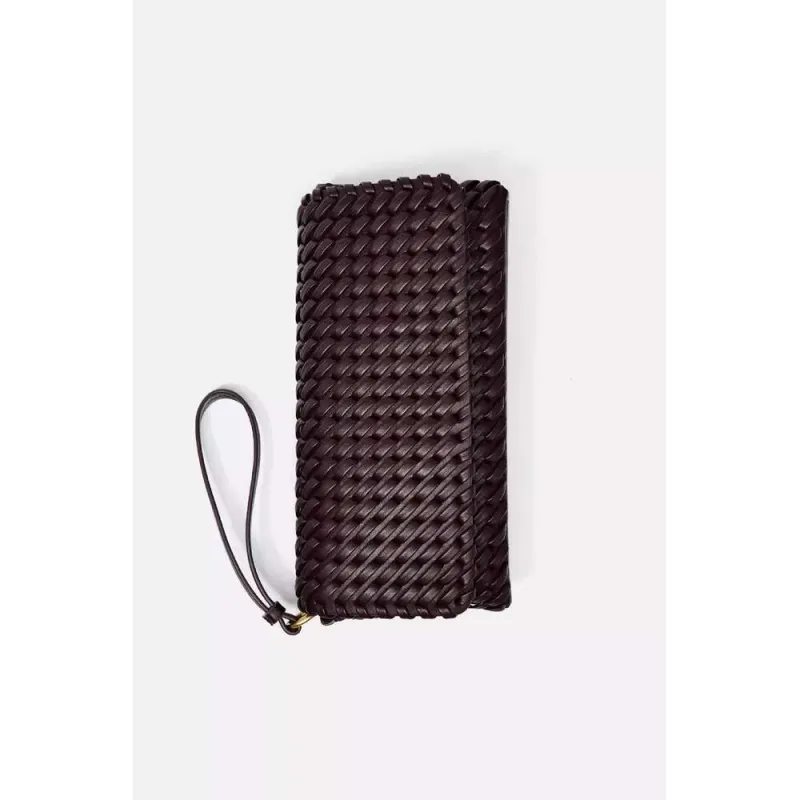 Nuova borsa a tracolla versatile di alta qualità, da portare sotto le ascelle, intrecciata a mano, lunga, con chiusura a scatto_voghion.com