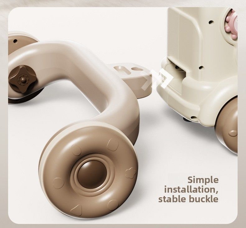 Andador para bebé, patinete de empuje manual, antivuelco, multifuncional, educación temprana, andador tres en uno, coche de juguete para bebé_voghion.com