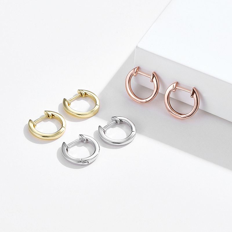 Nuovi orecchini geometrici da donna con fibbia rotonda liscia e orecchino gioiello PTEE0478_voghion.com