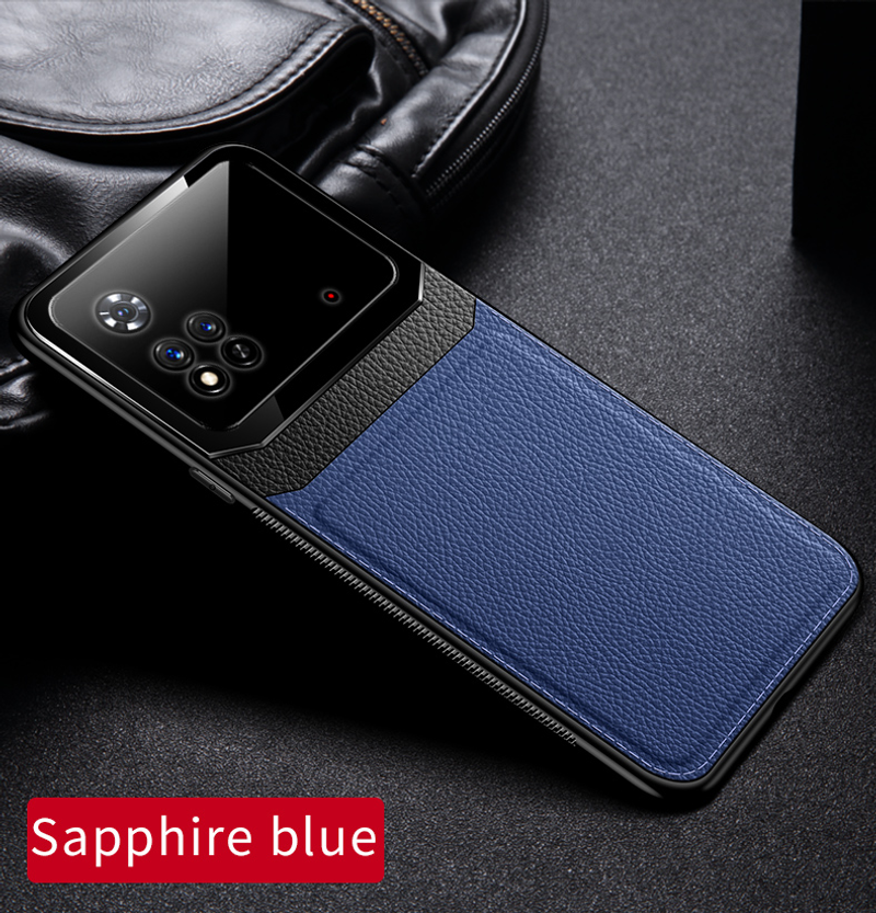 Lædertaske til Xiaomi Mi POCO M4 Pro M3 X3 NFC Pro Cover Luksus Plexiglas Stødsikker Bløde Silikone Kanter Hårde Ryg Sh_voghion.com