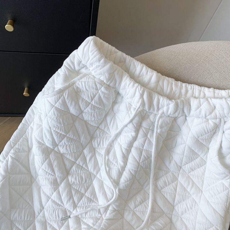 Ženska oblačila New Diamond Pressure Line ohlapne bombažne hlače ravne odebeljene široke hlače hlače za prosti čas ženske_voghion.com