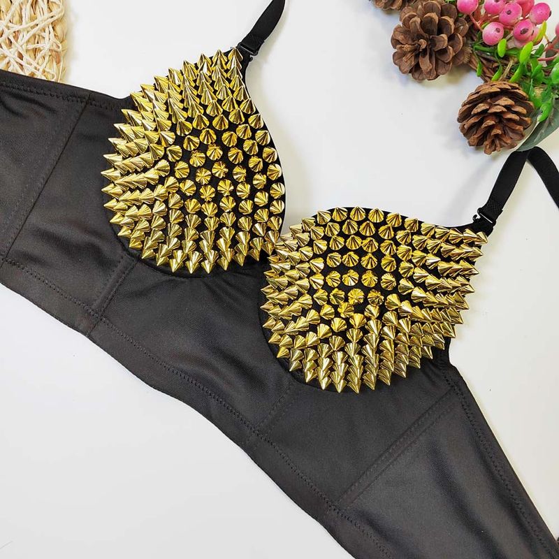 Outer corset, sexy nightclub bustier, halter tops_voghion.com
