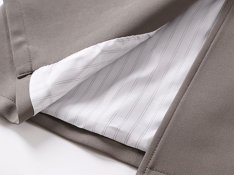 Men's Clothing style lapel long large size loose jacket men's windbreaker men's style high end sense of cool knee length shoulder pad coat_voghion.com