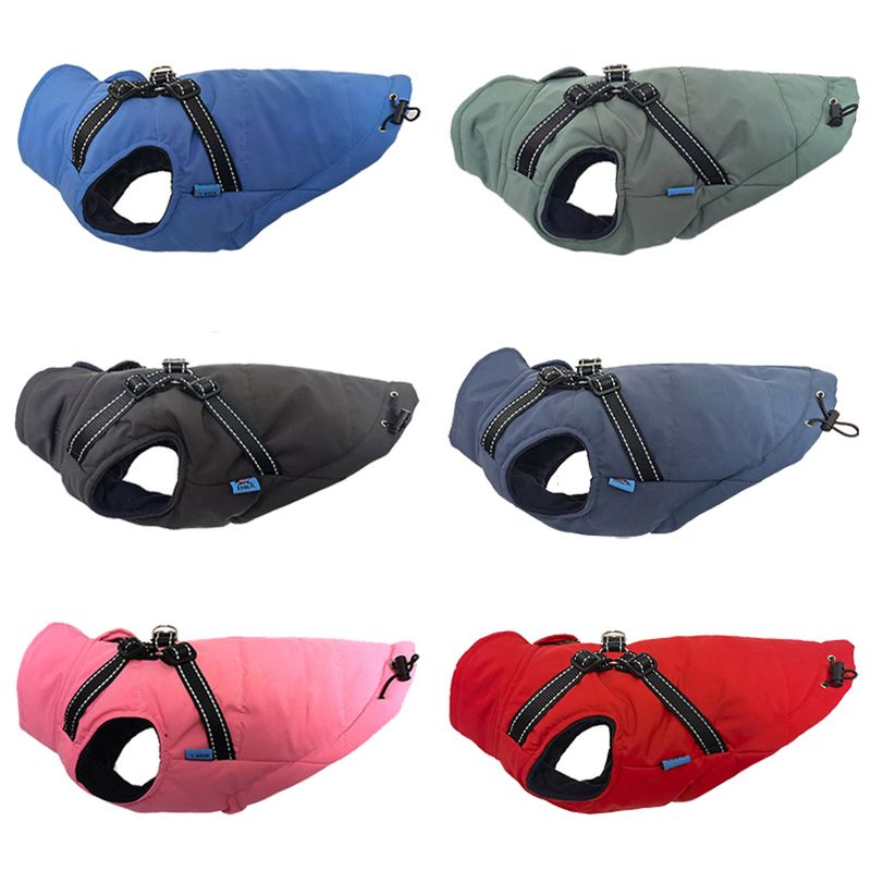 Cappotto caldo per cani di piccola e media taglia, giacca per cuccioli, abbigliamento invernale riflettente per animali domestici, gilet imbottito per Yorkshire, Chihuahua, Carlino_voghion.com