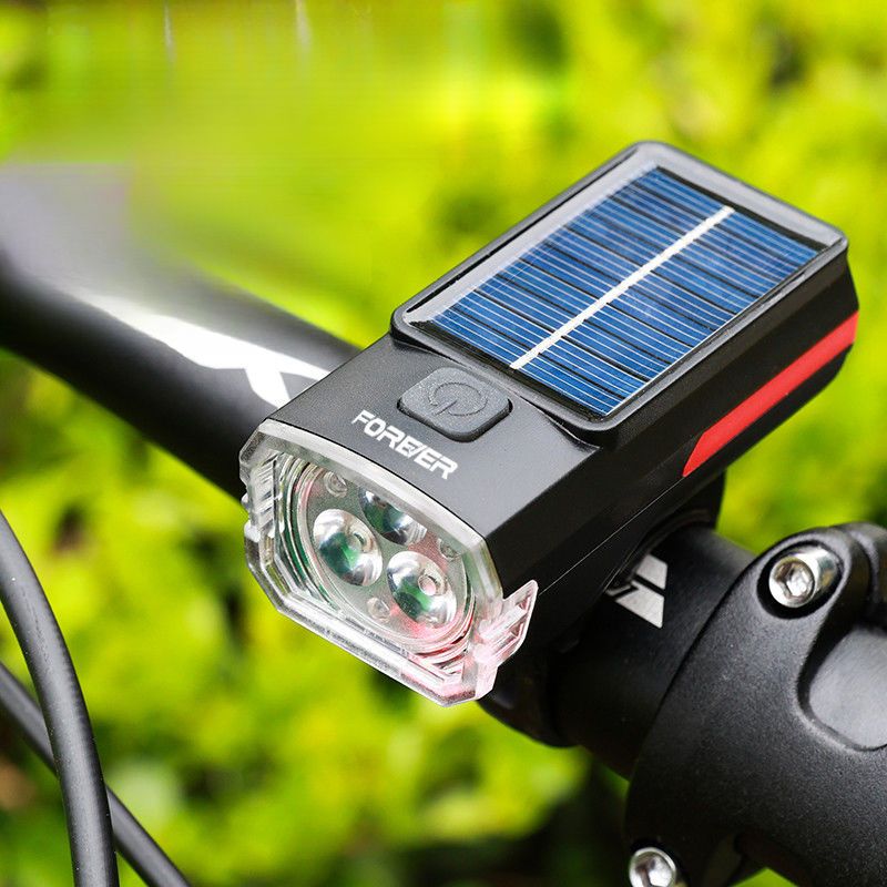 Torcia solare ad alta luminosità per bicicletta, luce anteriore ricaricabile, attrezzatura per ciclismo da montagna_voghion.com
