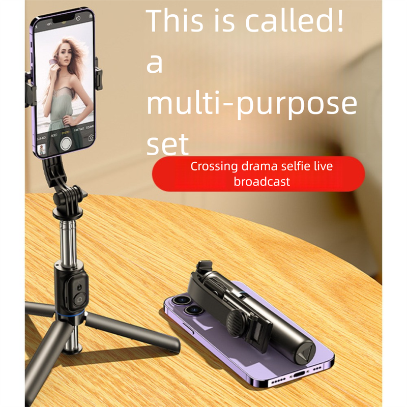 Kafeile Selfie Stick Multifunzionale Treppiede Bluetooth Portatile Supporto per Telefono con Streaming Live a 360 Gradi Foto Artefatto_voghion.com