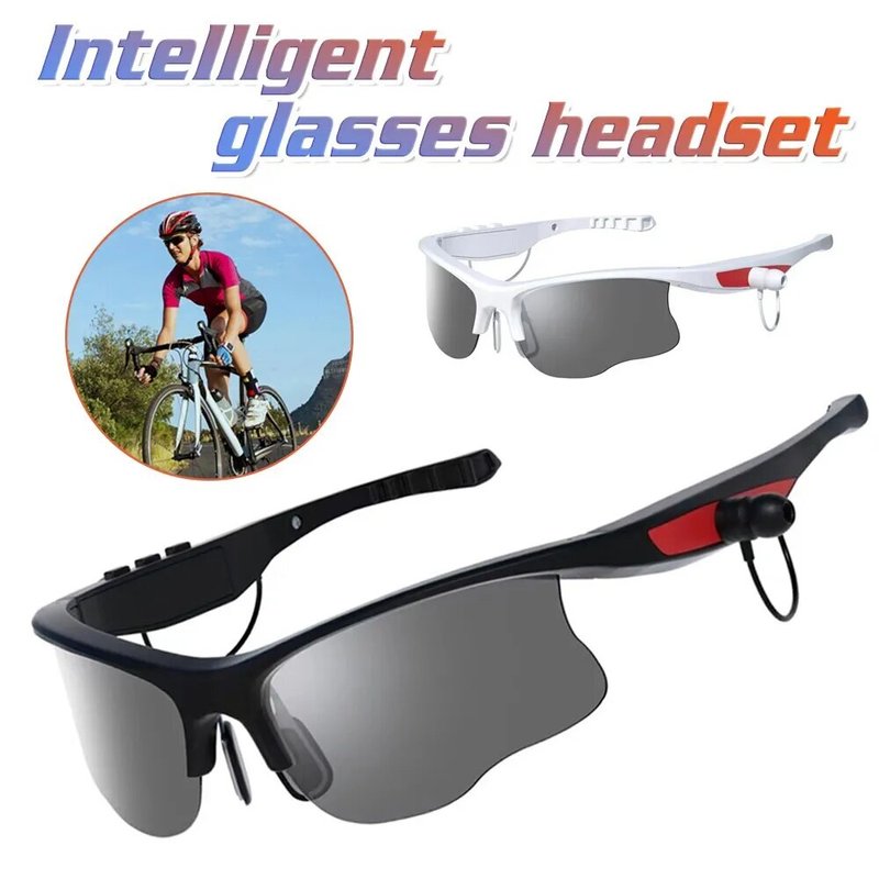 Occhiali intelligenti Cuffie Cuffie wireless Occhiali da sole Bluetooth Sport all'aria aperta Auricolari Chiamate Musica Occhiali anti-blu_voghion.com