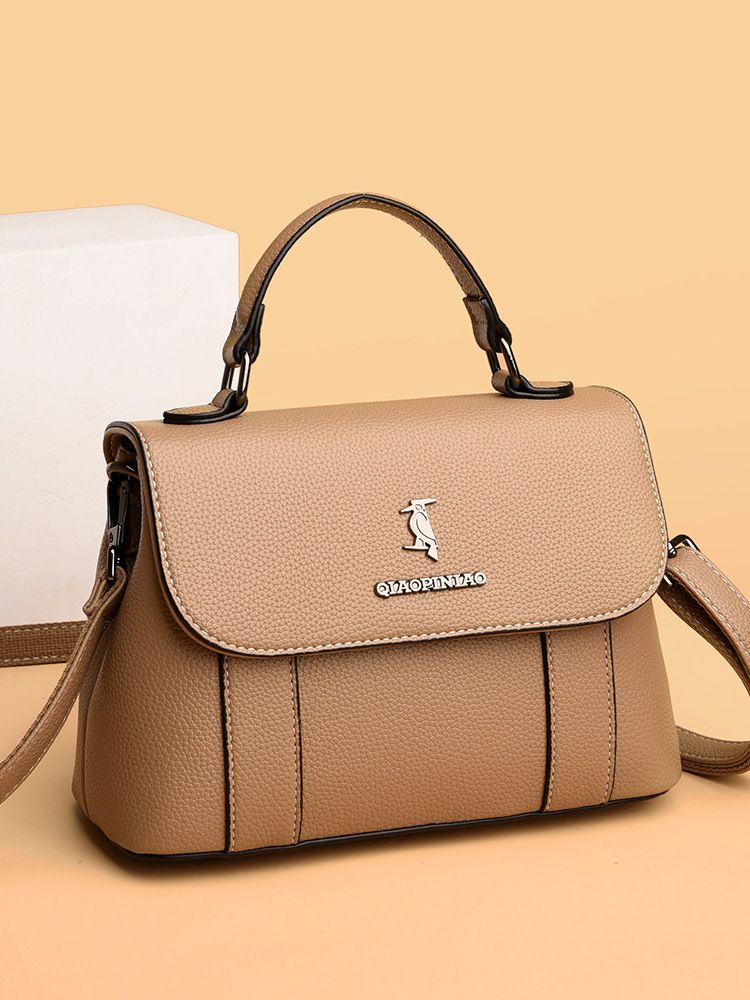 Neue 2022 Weiches Leder Einfache Textur Crossbody Schulterhandtasche High-End-Mode Damentasche_voghion.com