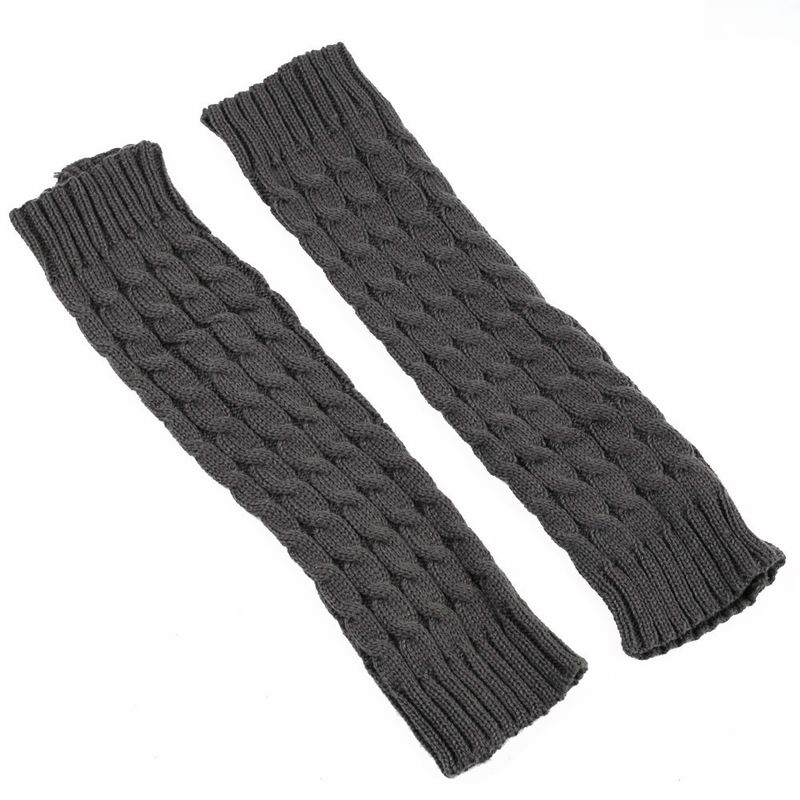 Grobe Wollsocken, Beinwärmer, gestapelte Socken im koreanischen Stil, gestrickte Beinabdeckungen für Herbst und Winter, grenzüberschreitende, achtstellige, gedrehte Beinschutzstiefel_voghion.com