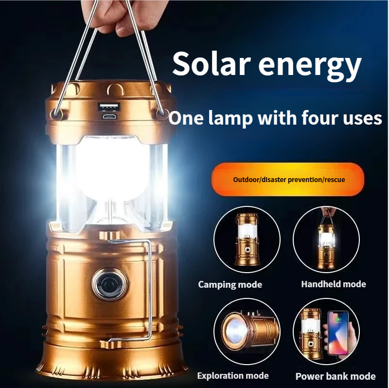 Stall LED Outdoor Portable Atmosphere Tent Camping Rechargeable Lantern Battery Night Light_voghion.com