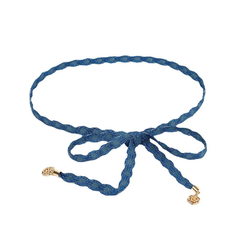 Embroidery Braided Belt - Adjustable Waist Rope (Handmade, Boho & Retro Style)_voghion.com