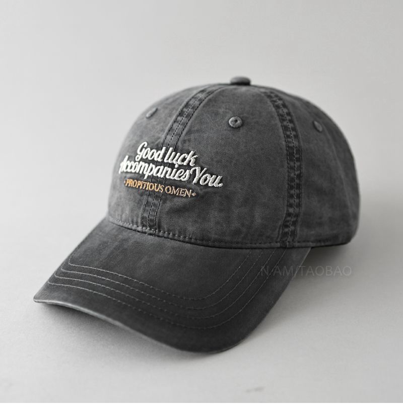 Nuovo berretto da baseball con ricamo retrò, lavato e consumato, cappello da sole casual e versatile per uomini e donne_voghion.com