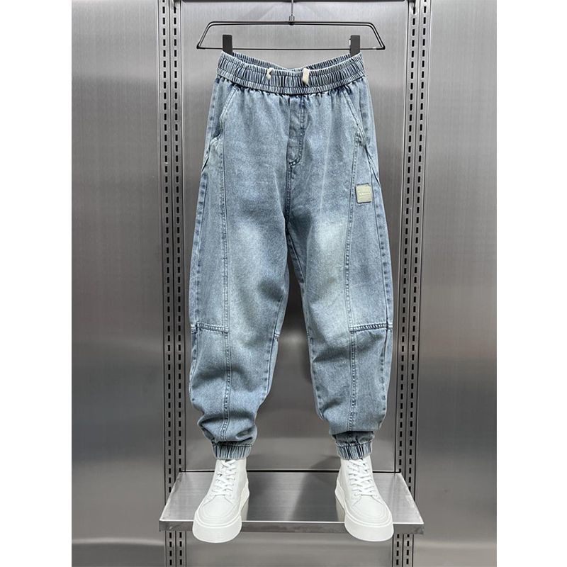 Sommer Neue Leggings Jeans Für Männer Marke Lose Übergroße Koreanische Version Trendy Slim Fit Kleine Bein 9-zoll Harlan Hosen_voghion.com