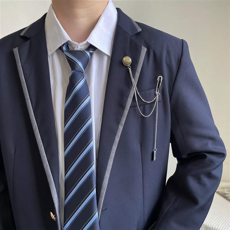 Hue Hue Hue Hue Hue Hue Hue Hue New Japanese College Campus DK Suit Jacket Class Uniform School Style Casual Versatile Top Trendy_voghion.com