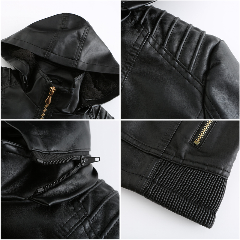 Dammekleeder Hierscht a Wanter Kapuzen Liederjacket Ofnehmbar Hutt Reißverschluss Laangärm Plus Fleece Liederjacket_voghion.com