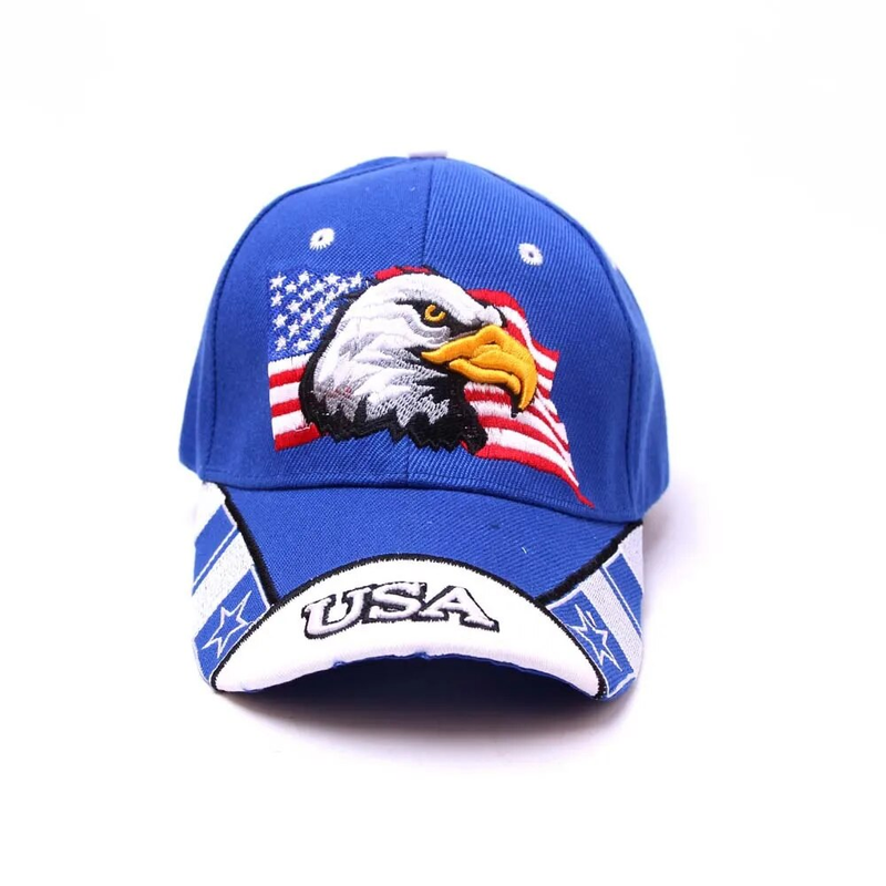 Sıcak balıkçılık ABD Bayrağı Kartal 3D Nakış beyzbol şapkası Snapback Kapaklar Rahat Gorras baba şapkası Erkekler Kadınlar Için_voghion.com