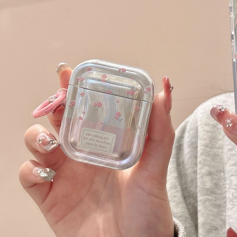 Feather yarn small floral applicable AirPods 3 protective shell 1/2/3 generation wireless Bluetooth headset case pro2 soft case_voghion.com