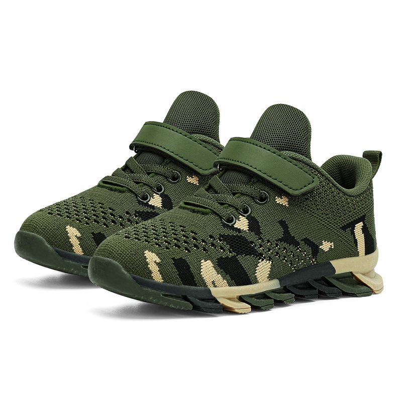 Scarpe da corsa per bambini, da addestramento militare, mimetiche, estive, in rete traspirante, per ragazzi e ragazze_voghion.com
