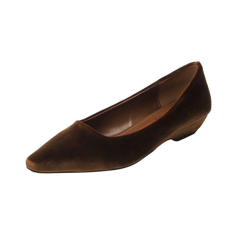Chaussures simples Maillard pour femmes, chaussures de travail rétro à talon épais et à une pédale, chaussures de travail peu profondes pour les déplacements quotidiens_voghion.com