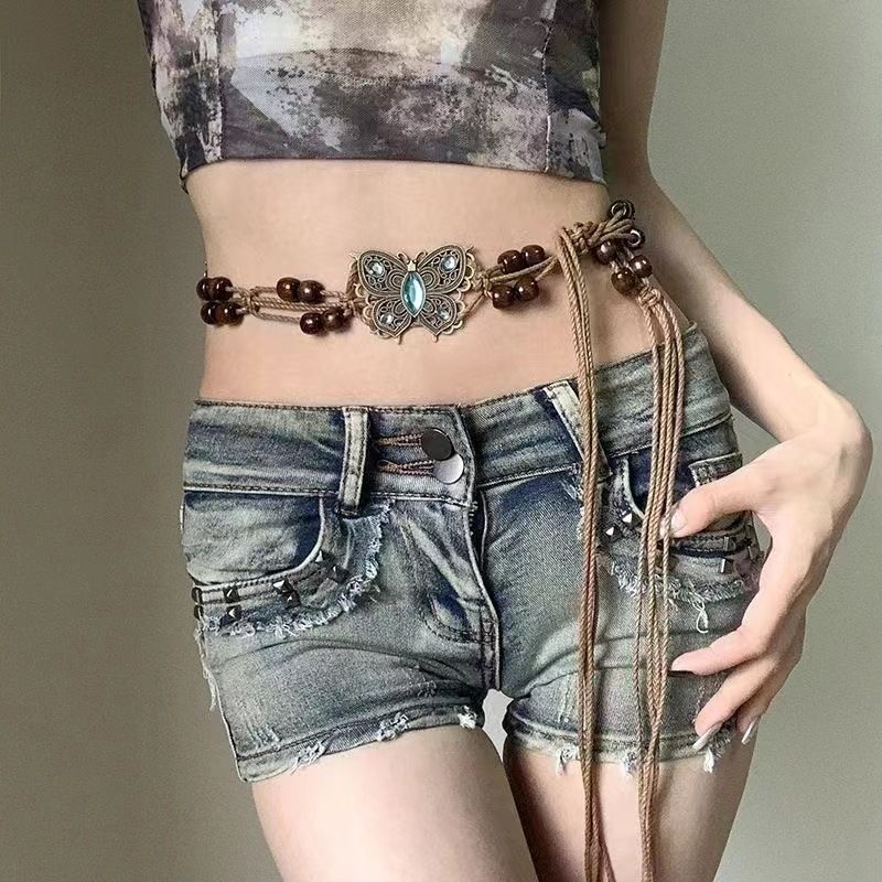 Ceinture Nouveau Style Personnalité Bohème Y2K Tendance Design Sens Niche Taille Chaîne Jupe Accessoire_voghion.com
