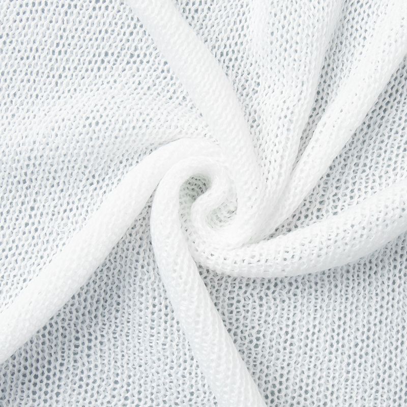 Minimalistischer einfarbiger Langarmpullover – Atmungsaktiver Strickpullover für Damen, lässiges und vielseitiges Oberteil_voghion.com