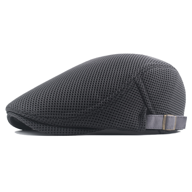 XinWq Conveniente Hombres Sombrero Regalos perfectos Poliéster Hueco Lavable Hombres Boina Gorra para diario_voghion.com