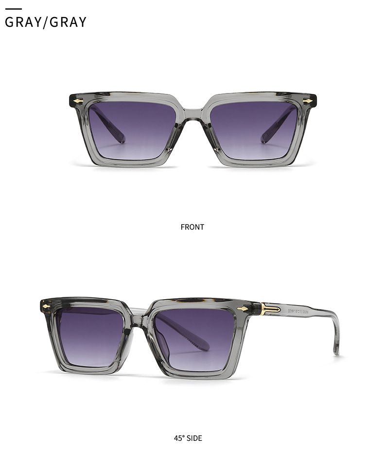 Euroopan ja Amerikan rajat ylittävä trendi Street Shooting Retro Square Rice Staring Art Aurinkolasit Modern Charm INS Aurinkolasit 6093_voghion.com