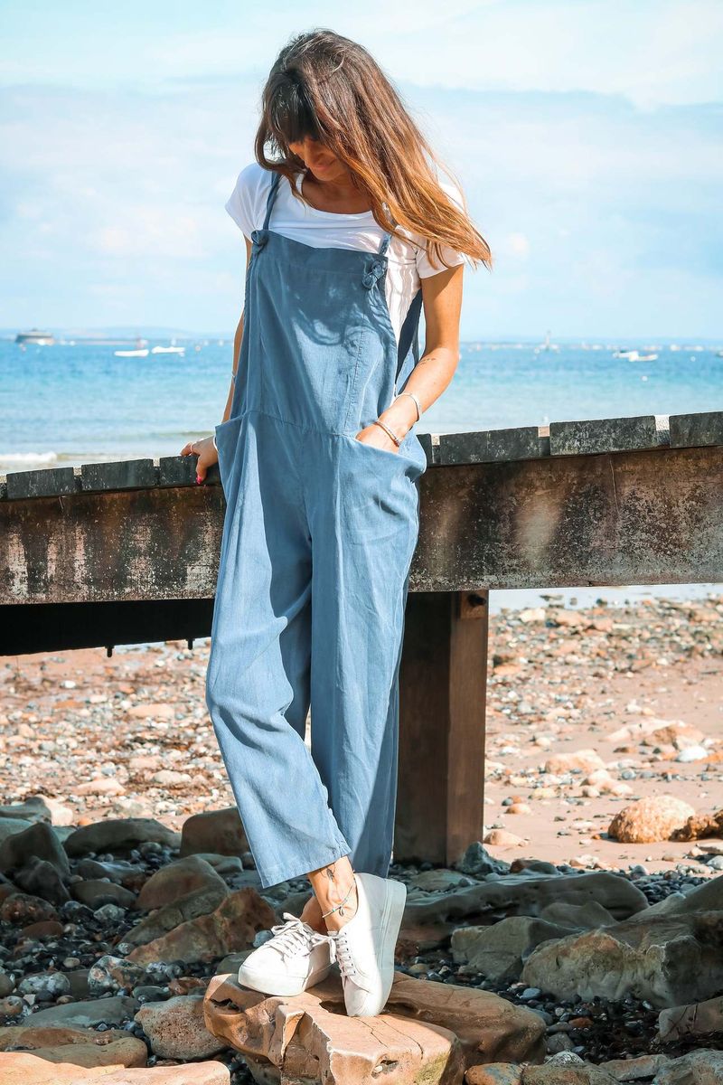 Women's 2023 summer new loose sleeveless work wear jumpsuit_voghion.com