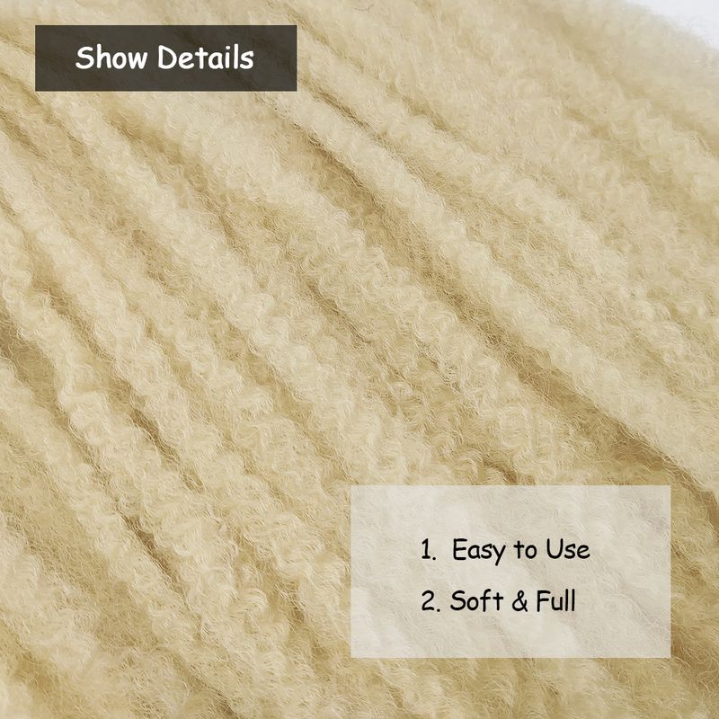 Marley Twist Braiding Hair 18 Inch Marley Twist Hair Twist Hair Afro Kinky Curly Crochet Hair Synthetic Marley Hair Extensions_voghion.com