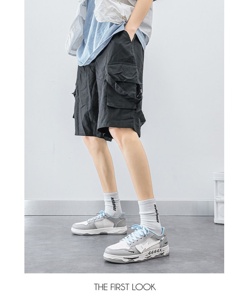 Scarpe basse da uomo in rete per la primavera 2024, traspiranti e dal design di nicchia, scarpe sportive casual, scarpe da ginnastica con graffiti per ragazzi_voghion.com