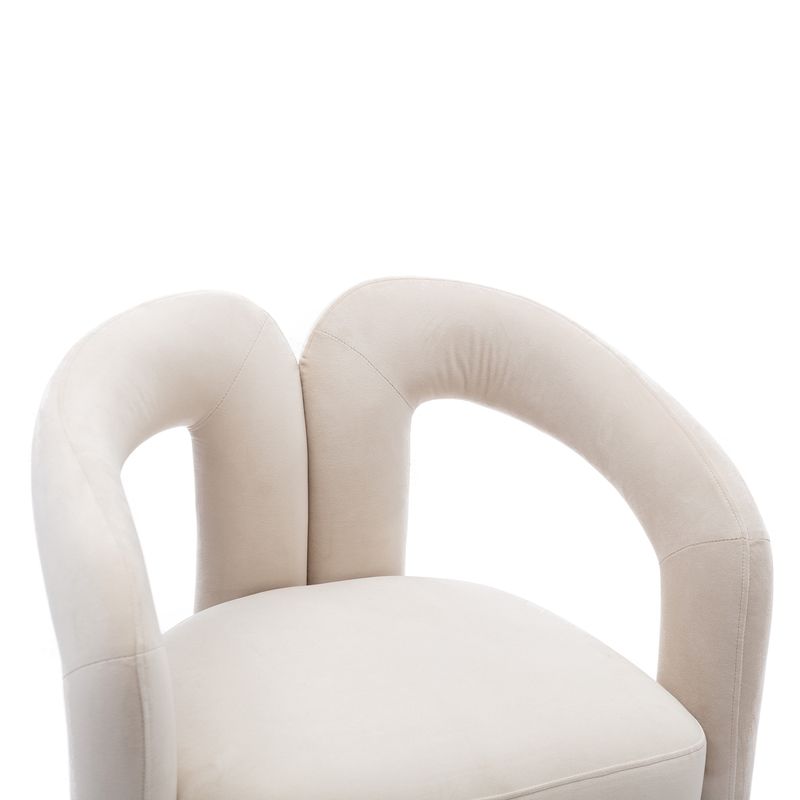 Lot de 2 chaises de salle à manger en velours au design moderne, chaises d'appoint décoratives rembourrées, fauteuils de cuisine pour le salon et les loisirs_voghion.com