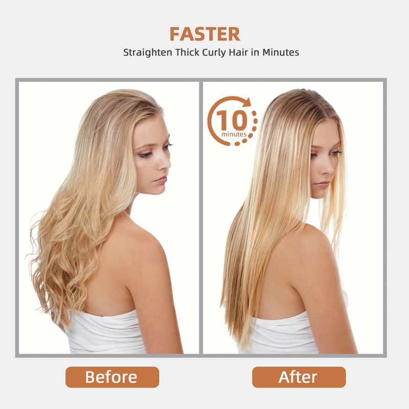 Nouveau peigne lissant multifonctionnel pour cheveux bouclés et raides, appareil ménager à ions négatifs, sans danger pour la coiffure_voghion.com